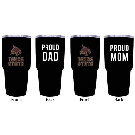 Texas State Bobcats Proud Mom and Dad 20 oz Insulated Stainless Steel Tumblers 2 Pack
Texas State Bobcats Proud Mom and Dad 20 oz Insulated Stainless Steel Tumblers 2 Pack