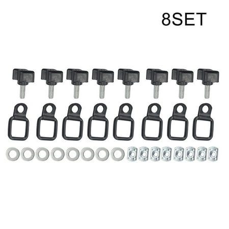 8pack Thumb Screw Kit Hard Top Roof Quick Removal Hardware Fit For YJ TJ JK