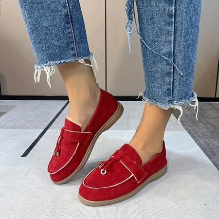 Cathalem Womens Shoes 608v5 Casual Comfort Fashion Autumn And Winter Women Casual Shoes Flat Bottom Round Toe Soft Formal Sandals Red 7.5
Cathalem Womens Shoes 608v5 Casual Comfort Fashion Autumn And Winter Women Casual Shoes Flat Bottom Round Toe Soft Formal Sandals Red 7.5