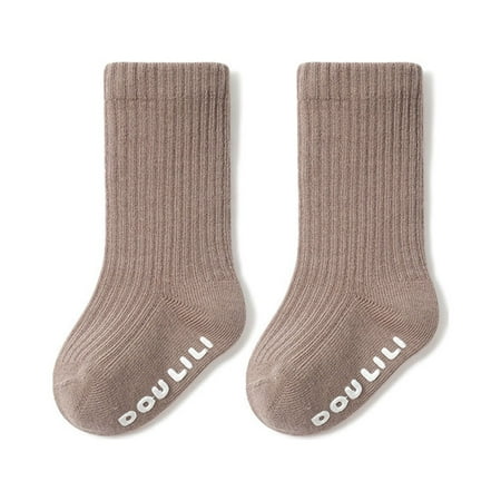 PANGF Spring And Autumn Cotton Unisex Baby Solid Color Non Slip Socks Toddler Boys Straight Stripe Crew Cotton Socks with Grips for Girls Boys
PANGF Spring And Autumn Cotton Unisex Baby Solid Color Non Slip Socks Toddler Boys Straight Stripe Crew Cotton Socks with Grips for Girls Boys