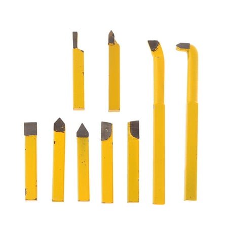9Pcs 8x8mm Carbide Tipped Lathe Metal Cutter Bit Cutting Tool Set Turning Boring
9Pcs 8x8mm Carbide Tipped Lathe Metal Cutter Bit Cutting Tool Set Turning Boring