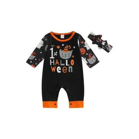 0-12 M Halloween Romper for Boy Girl Baby Long Sleeve Letter Printed Jumpsuit Headband for Festival
0-12 M Halloween Romper for Boy Girl Baby Long Sleeve Letter Printed Jumpsuit Headband for Festival