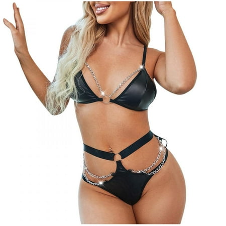 Summer Savings Clearance! PEZHADA Sexy Lingerie for Women Sexy Women Lingerie Hollow Out Leather Temptation Babydoll Underwear Underpants Sleepwear Suit Black XL
Summer Savings Clearance! PEZHADA Sexy Lingerie for Women Sexy Women Lingerie Hollow Out Leather Temptation Babydoll Underwear Underpants Sleepwear Suit Black XL