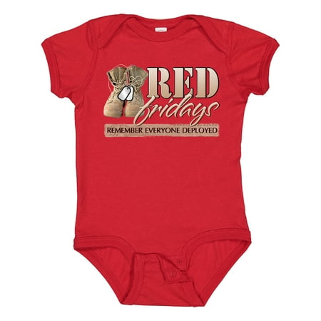 Inktastic Red Fridays (Remember Everyone Deployed) Gift Baby Boy or Baby Girl Bodysuit
Inktastic Red Fridays (Remember Everyone Deployed) Gift Baby Boy or Baby Girl Bodysuit