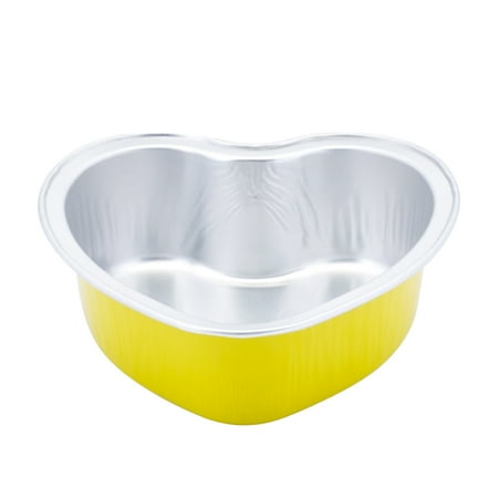 Josdec Foil Cupcake Cups Heart Shaped Cupcake Cups With Lid Mini Cupcake Cups Kitchen Baking Cups 100Pc