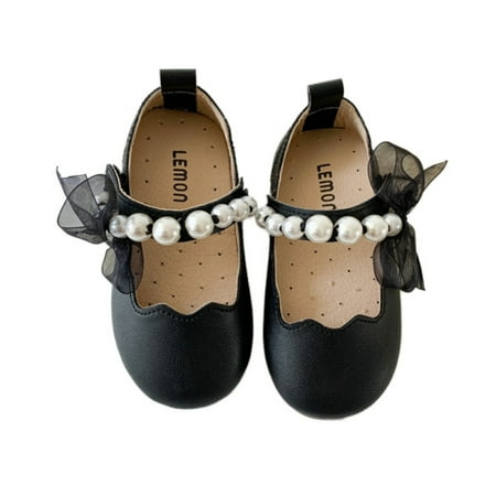 Adorable Mary Jane Side Bow Buckle Strap Ballerina Flat (Toddler/Little Girl)