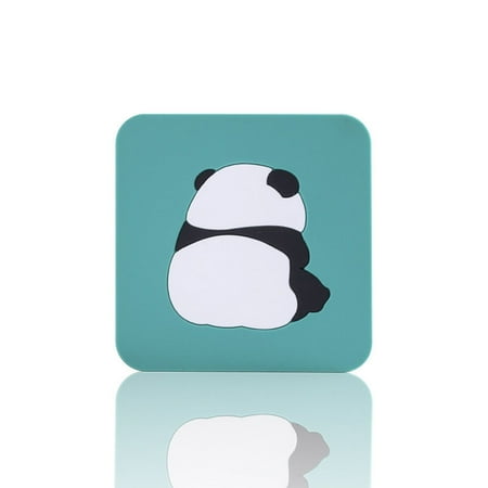 Alexsix Anti-Slip Soft Silicone Coaster Heat-Resistant Square Cartoon Table Placemat for Housewarming Kitchen 85*85mm(Panda Square) 
Alexsix Anti-Slip Soft Silicone Coaster Heat-Resistant Square Cartoon Table Placemat for Housewarming Kitchen 85*85mm(Panda Square)