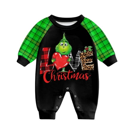 Gasue Grinch Sweatshirt Christmas Prints Family Matching Long Sleeve Tops+ Pants Set Family Matching Sets Christmas Gifts 9 Months
Gasue Grinch Sweatshirt Christmas Prints Family Matching Long Sleeve Tops+ Pants Set Family Matching Sets Christmas Gifts 9 Months