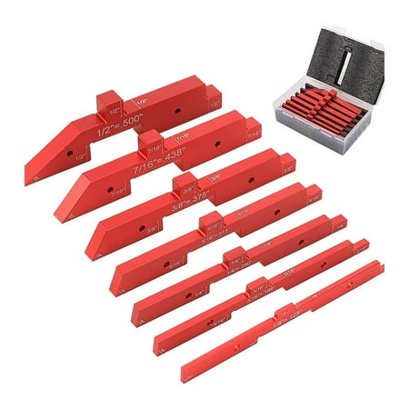 7Pcs Setup Blocks Height Gauge Set Adjustable Woodworking Carpenter Measuring Tools Red
7Pcs Setup Blocks Height Gauge Set Adjustable Woodworking Carpenter Measuring Tools Red