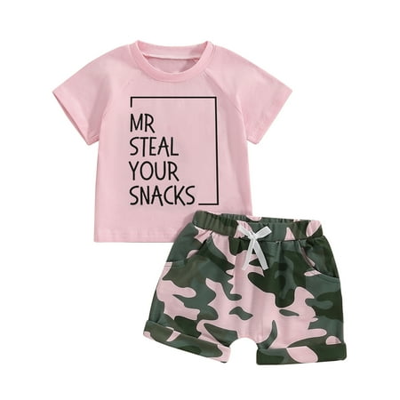 Mevireiy Toddler Girl Camouflage Elastic Shorts Summer Outfits Letter Print T-shirt Tops Pink 6-12 Months
Mevireiy Toddler Girl Camouflage Elastic Shorts Summer Outfits Letter Print T-shirt Tops Pink 6-12 Months