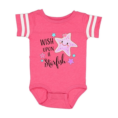 Inktastic Wish Upon a Starfish- cute Gift Baby Boy or Baby Girl Bodysuit