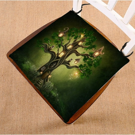PHFZK Tree of Life Chair Pad Fantasy Forest Tree Seat Cushion Chair Cushion Floor Cushion Two Sides Size 18x18 inches
PHFZK Tree of Life Chair Pad Fantasy Forest Tree Seat Cushion Chair Cushion Floor Cushion Two Sides Size 18x18 inches