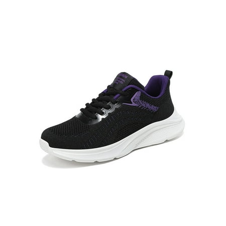 Daeful Womens Running Shoes Comfortable Lace Up Platform Running Sneakers Casual Walking Shoes Black Purple 6
Daeful Womens Running Shoes Comfortable Lace Up Platform Running Sneakers Casual Walking Shoes Black Purple 6
