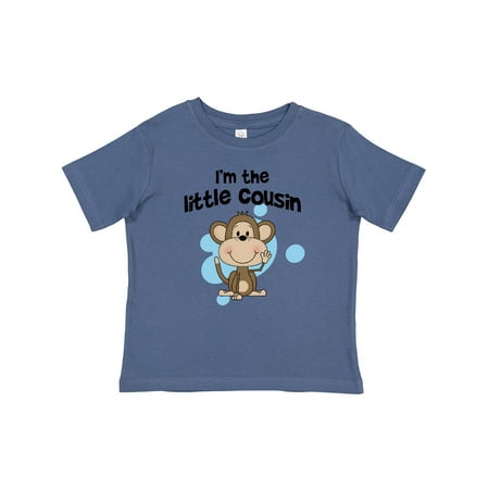 Inktastic I m the Little Cousin-monkey-blu Gift Baby Boy T-Shirt