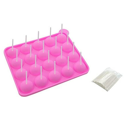 Thick Cake Mold Lollipop Silicone Mold Muffin Cake Ice Tray Soft Candy Jelly Mold with 20 Paper Sticks
Thick Cake Mold Lollipop Silicone Mold Muffin Cake Ice Tray Soft Candy Jelly Mold with 20 Paper Sticks