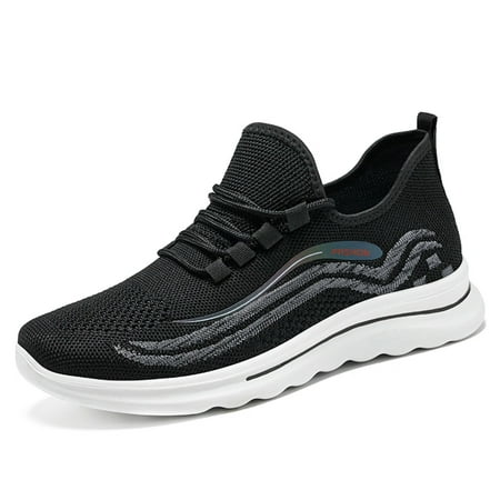 Sneakers for Men Fashion Autumn Men Sports Shoes Flat Lightweight Elastic Lace Up Fly Woven Mesh Comfortable Casual Style Mens Sneakers Mesh Black 39
Sneakers for Men Fashion Autumn Men Sports Shoes Flat Lightweight Elastic Lace Up Fly Woven Mesh Comfortable Casual Style Mens Sneakers Mesh Black 39