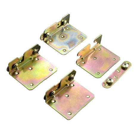BAMILL 4Sets Bed Rail Brackets Heavy Duty Non-Mortise Bed Rail Fittings Connecting Wood 
BAMILL 4Sets Bed Rail Brackets Heavy Duty Non-Mortise Bed Rail Fittings Connecting Wood