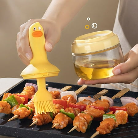 High Temperature Safe Oil Bottle with Basting Brush for Accurate Oil Dispensing Ideal for Grilling Baking and Cooking with Leak Free Lid
High Temperature Safe Oil Bottle with Basting Brush for Accurate Oil Dispensing Ideal for Grilling Baking and Cooking with Leak Free Lid