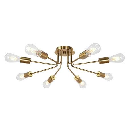 Vintage Metal Semi Flush Mount Ceiling Light 8 Lights Ceiling Lamp Chandelier for Kitchen Dining Room Living Room Foyer
Vintage Metal Semi Flush Mount Ceiling Light 8 Lights Ceiling Lamp Chandelier for Kitchen Dining Room Living Room Foyer