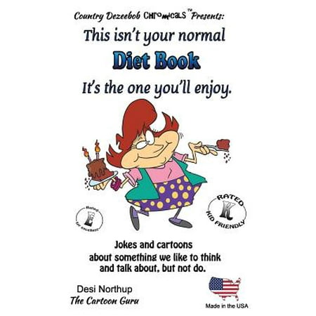 Diet Book It's One You'll Enjoy. Jokes and Cartoons: In Black + White