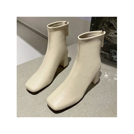 SIMANLAN Women Booties Comfort Fashion Boot Casual Ankle Boots Formal Breathable Winter Bootie Office Square Toe Warm Shoes Beige 8.5
SIMANLAN Women Booties Comfort Fashion Boot Casual Ankle Boots Formal Breathable Winter Bootie Office Square Toe Warm Shoes Beige 8.5