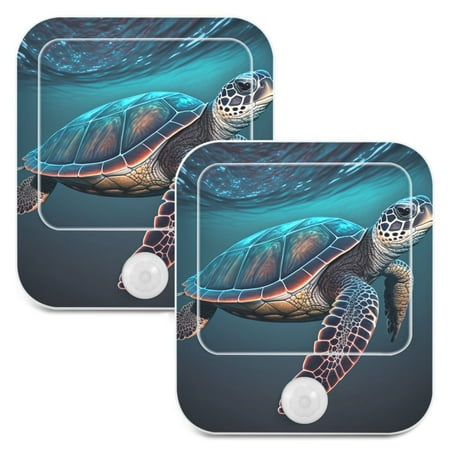 Sea Turtle Swimming LED Motion Sensor Night Light Plug into Wall 2 Pack Auto Dusk to Dawn Adjustable
Sea Turtle Swimming LED Motion Sensor Night Light Plug into Wall 2 Pack Auto Dusk to Dawn Adjustable