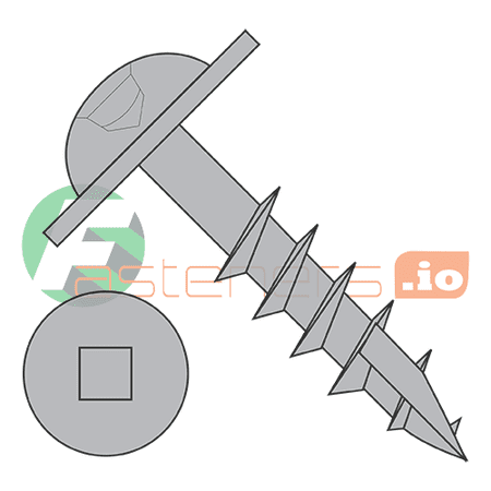 #8 x 1 1/2 Deep Thread Wood Screws / Pocket Hole / Square Drive / Round Washer Head / Type 17 Point / Steel / Plain / Coarse Thread / Type 17 Point Point & Chip Cavity (Quantity: 5 000 pcs)
#8 x 1 1/2 Deep Thread Wood Screws / Pocket Hole / Square Drive / Round Washer Head / Type 17 Point / Steel / Plain / Coarse Thread / Type 17 Point Point & Chip Cavity (Quantity: 5 000 pcs)