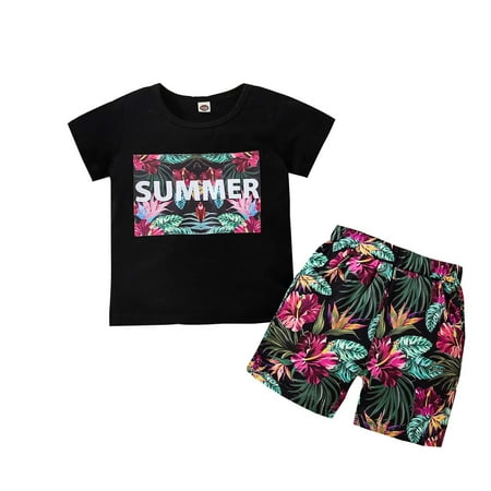 Fesfesfes Summer Kids Boys Clothes Sets Floral Print Short Sleeve Shirts Tops Shorts 2pc
Fesfesfes Summer Kids Boys Clothes Sets Floral Print Short Sleeve Shirts Tops Shorts 2pc