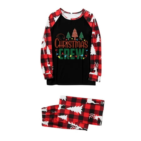Nomeni Christmas Pjs Letter Plaid Print Long Sleeve T Shirt Top And Pants Xmas Sleepwear Holiday Family Matching Pajamas Outfit
Nomeni Christmas Pjs Letter Plaid Print Long Sleeve T Shirt Top And Pants Xmas Sleepwear Holiday Family Matching Pajamas Outfit