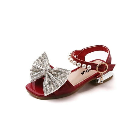 Daeful Girls Dress Sandals Summer Princess Flat Sandals Wedding Rhinestone Sandals Red 13C
Daeful Girls Dress Sandals Summer Princess Flat Sandals Wedding Rhinestone Sandals Red 13C