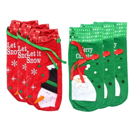 Chamat Set of 6 Wine Bottle Bags - Perfect for Christmas Wine Gifts & Other - Perfect Xmas Party Decor
Chamat Set of 6 Wine Bottle Bags - Perfect for Christmas Wine Gifts & Other - Perfect Xmas Party Decor