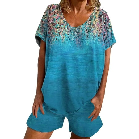 Sebtyili Womens Large Two Piece Tie Dye Printed Short Sleeve Housewear Suit Pajama Suit
Sebtyili Womens Large Two Piece Tie Dye Printed Short Sleeve Housewear Suit Pajama Suit