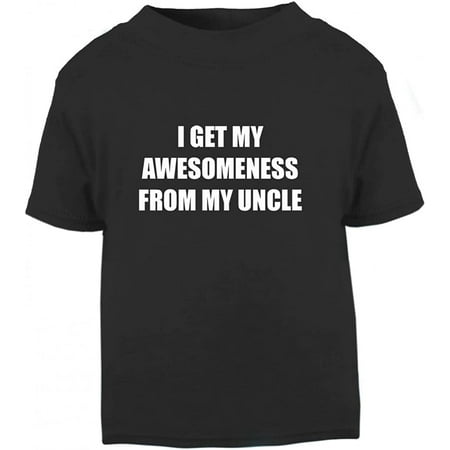 I Get My Awesomeness From My Uncle Cotton Baby Bodysuit One Piece Black 24 Months
I Get My Awesomeness From My Uncle Cotton Baby Bodysuit One Piece Black 24 Months