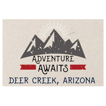 Deer Creek Arizona Souvenir 2x3 Inch Fridge Magnet Adventure Awaits Design