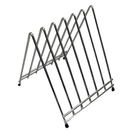 Winco CB-6L 6-Slot Cutting Board Rack Chrome Plated