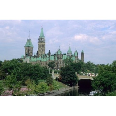Parliament Building in Ottawa Stretched Canvas - David R Frazier DanitaDelimont (36 x 24)