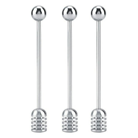 3pcs Stainless Steel Honey Dippers Straight Handle Stirring Stick Stirrer with Round Bead
3pcs Stainless Steel Honey Dippers Straight Handle Stirring Stick Stirrer with Round Bead