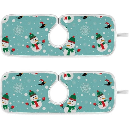Hyjoy 2 Pack Faucet Dry Mat for Kitchen Sink Snowman Snowflakes Christmas Trees 14x5 Inch Faucet Drying Mat Absorbent Mat Fast Dry Mat for Kitchen Bathroom
Hyjoy 2 Pack Faucet Dry Mat for Kitchen Sink Snowman Snowflakes Christmas Trees 14x5 Inch Faucet Drying Mat Absorbent Mat Fast Dry Mat for Kitchen Bathroom