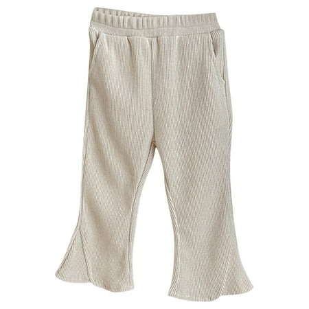 Baby Wide Leg Pants 1-10 Years Girl Cute Solid Color Versatile Mid Waist Bellbottom Pants Long Pants New Full Length Pants Beige 150
Baby Wide Leg Pants 1-10 Years Girl Cute Solid Color Versatile Mid Waist Bellbottom Pants Long Pants New Full Length Pants Beige 150
