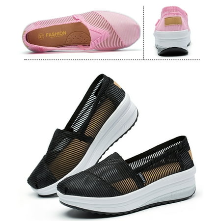 Aayomet Women s Heeled Sandals Summer Women s Shoes Breathable Rocking Shoes With Thick Soles And Mesh Fabric For Versatile Black 7.5
Aayomet Women s Heeled Sandals Summer Women s Shoes Breathable Rocking Shoes With Thick Soles And Mesh Fabric For Versatile Black 7.5