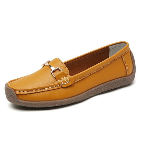 Women‘s Metal Buckle Flat Loafers Comfortable Solid Color Slip On Moccasins Casual Walking Shoes
Women‘s Metal Buckle Flat Loafers Comfortable Solid Color Slip On Moccasins Casual Walking Shoes