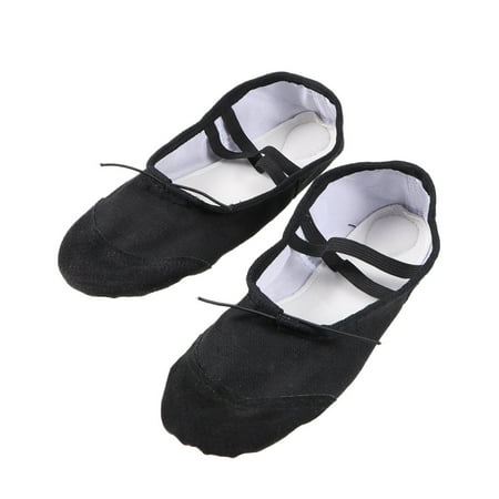 ballet shoes 1 Pair of Lightweight Dancing Shoes Anti-slip Ballet Shoes Simple Canvas Shoes for Kids Adults Size 34