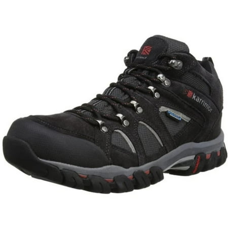 Mens Karrimor Bodmin IV Weathertite Mid Rise Waterproof Hiking Shoes - Black Sea