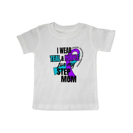 Inktastic Suicide Prevention I Wear Teal and Purple for My Step Mom Gift Baby Boy or Baby Girl T-Shirt
Inktastic Suicide Prevention I Wear Teal and Purple for My Step Mom Gift Baby Boy or Baby Girl T-Shirt
