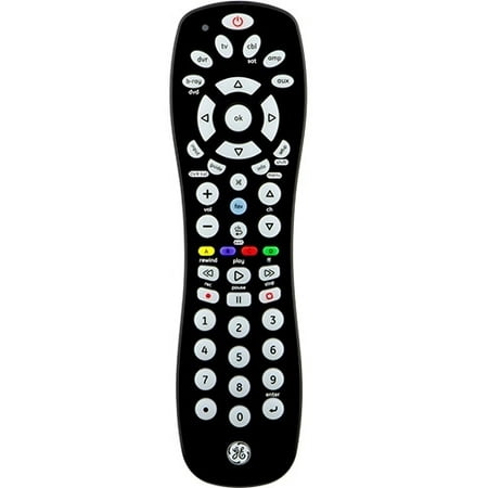 Ge Universal Remote Control - For Tv, Blu-ray Disc Player, Dvd Player, Vcr, Dvr, Cable Box, Satellite Box, Convertor Box (24922)