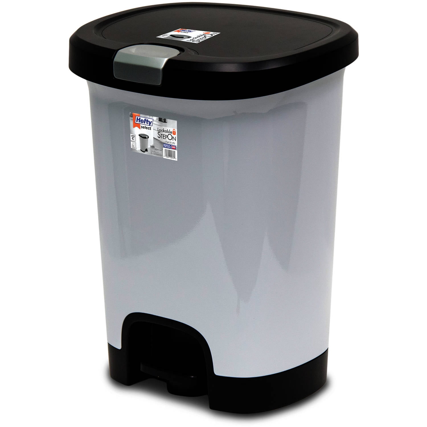 iTouchless 14-Gallon Trash Can with Infrared-Sensor Lid Opener, Black 14.5 Gallon Stainless Steel Trash Can