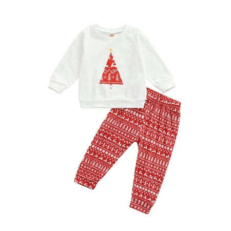 Newborn Baby Clothes Christmas Tree Print Long Sleeve Round Neck Pullover Tops+Pants Outfits
Newborn Baby Clothes Christmas Tree Print Long Sleeve Round Neck Pullover Tops+Pants Outfits