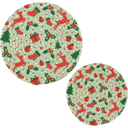 Hyjoy Happy New Year Trivets Pot Holders 2 Pack Hot Pads Table Mats Placemats Set for Cooking and Baking Cotton Braided Hot Pads 7in+9in
Hyjoy Happy New Year Trivets Pot Holders 2 Pack Hot Pads Table Mats Placemats Set for Cooking and Baking Cotton Braided Hot Pads 7in+9in