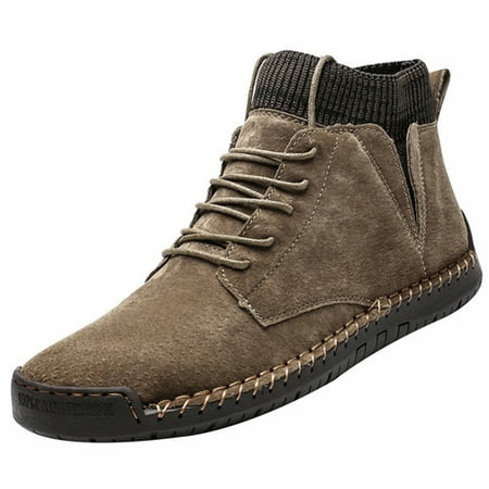 Ankle Boots Breathable Synthetic Leather Non-slip Front Lace up Round Toe Shoes for Men New
Ankle Boots Breathable Synthetic Leather Non-slip Front Lace up Round Toe Shoes for Men New