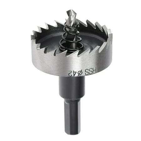 Uxcell 42mm HSS Hole Saw Drill Bit Opener for Stainless Steel Alloy Metal